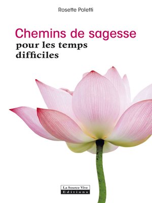 cover image of Chemins de sagesse pour les temps difficiles